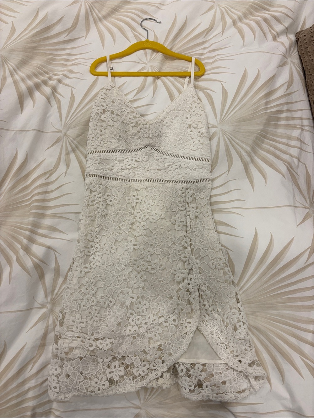 Abercrombie & Fitch Cream Floral Lace Mini Dress